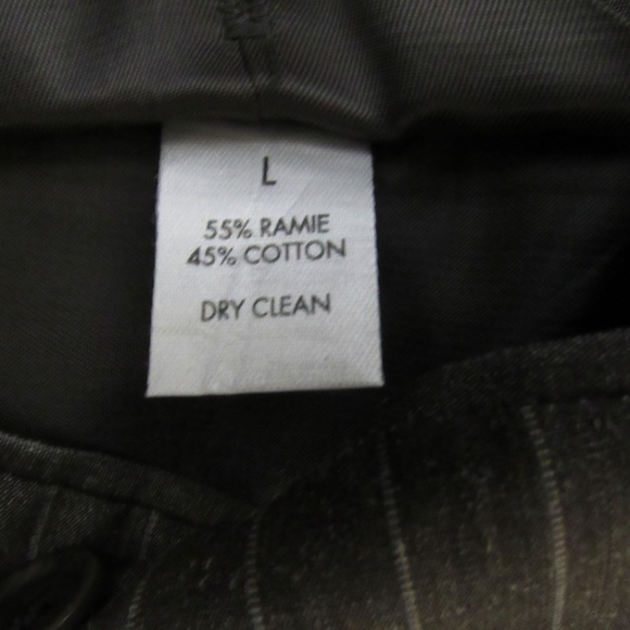 Calvin Klein Brown Stripe Ramie Cotton Blazer - Picture 6 of 6